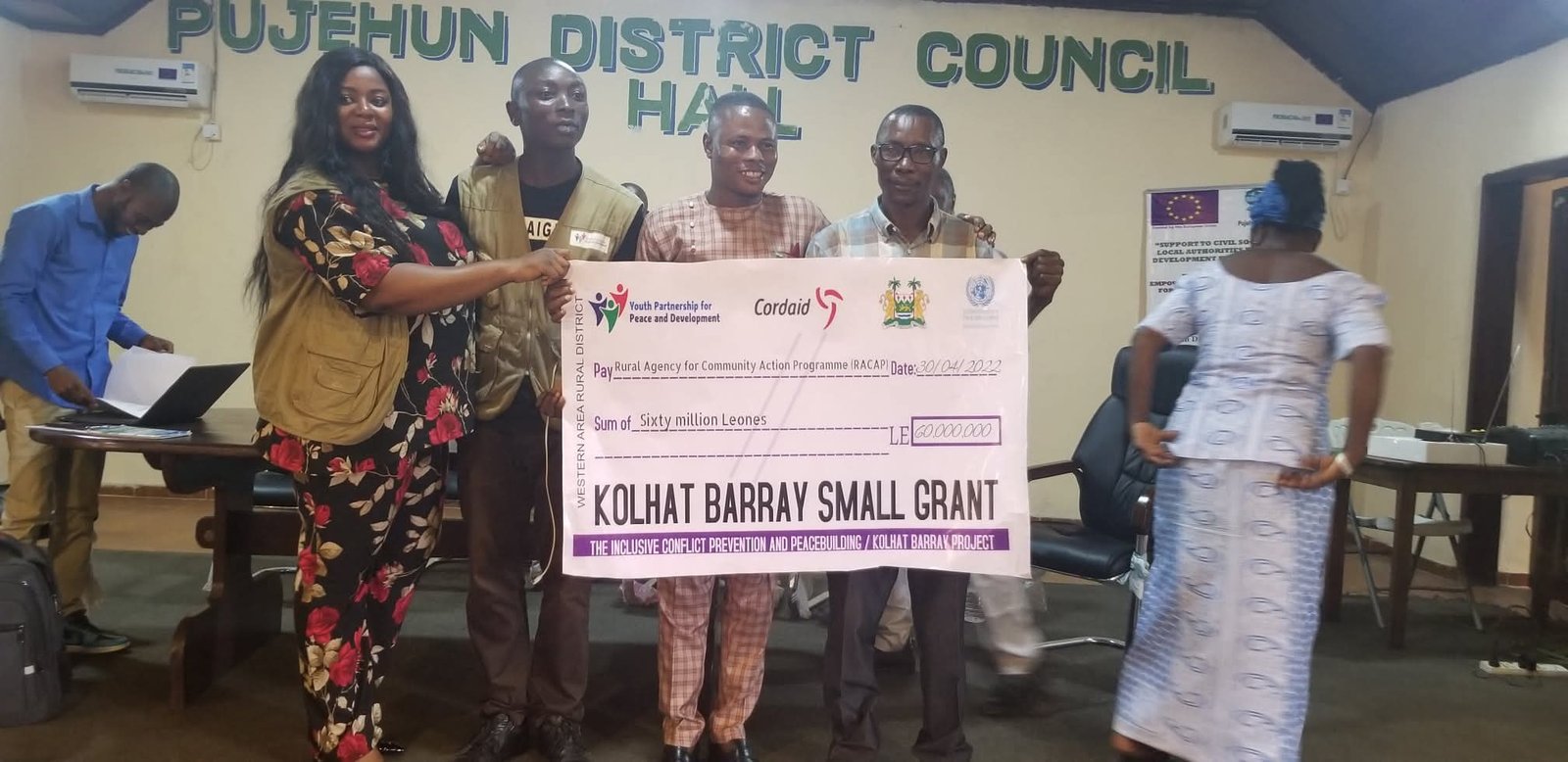 Small grant presentation, Pujehun District Council